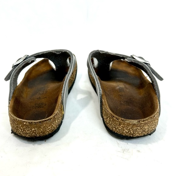 Birkenstocks Kids Silver Gizeh Thong Sandals size 1 - Picture 10 of 12